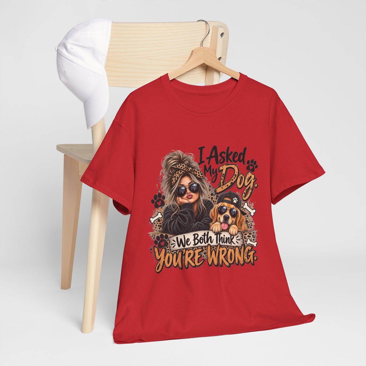 I Asked My Dog Shirt | Funny Dog Lover Graphic Tee