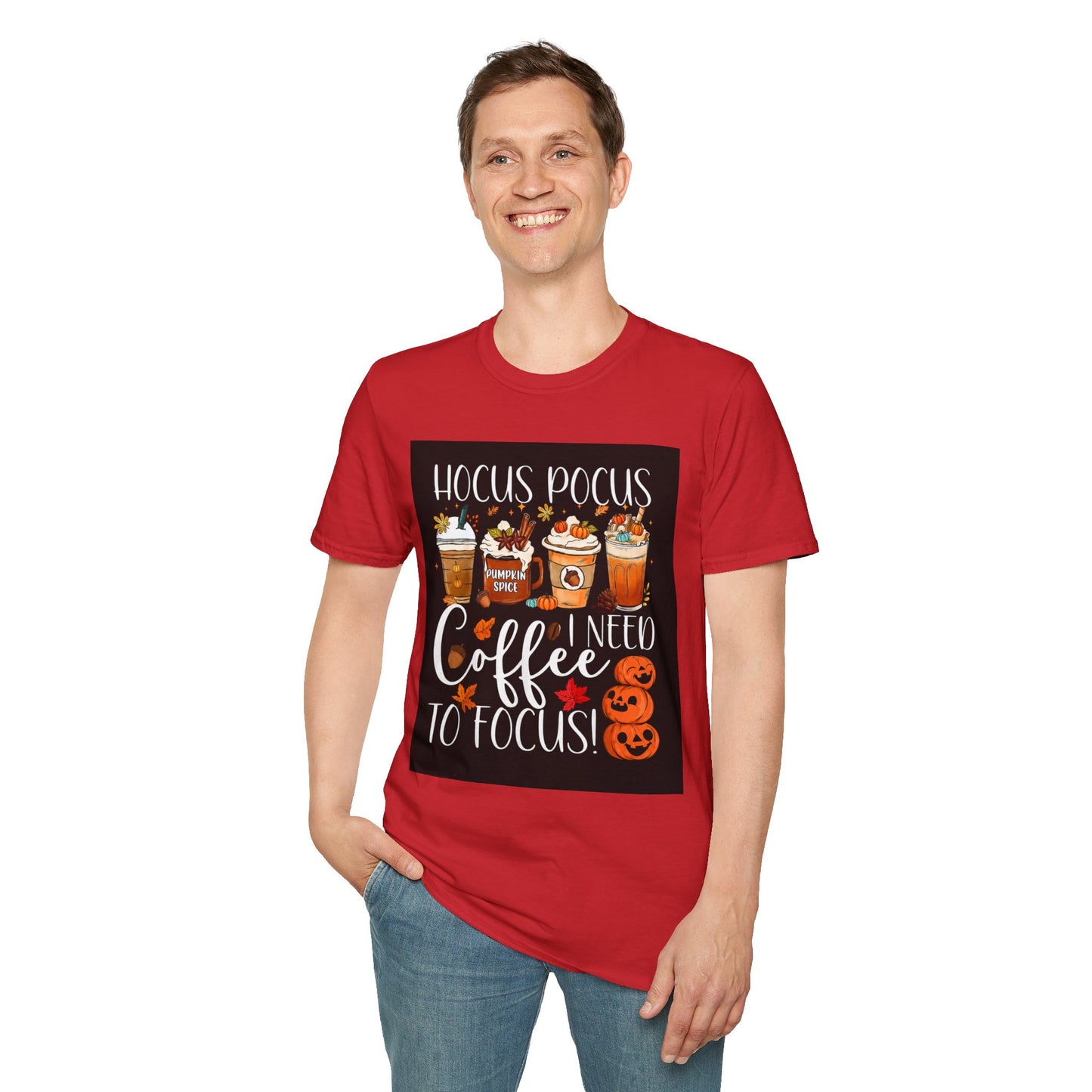 Hocus Pocus I Need Coffee T-Shirt — Pumpkin Spice Halloween Coffee Graphic Tee