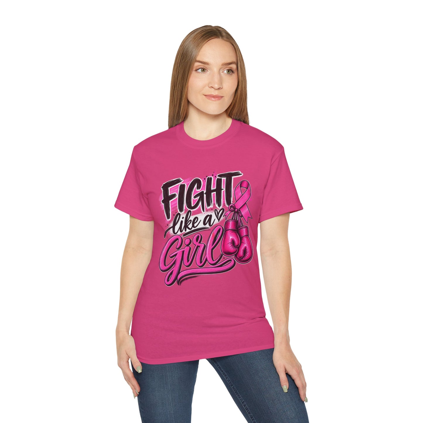 Fight Like a Girl Breast Cancer Awareness T-Shirt