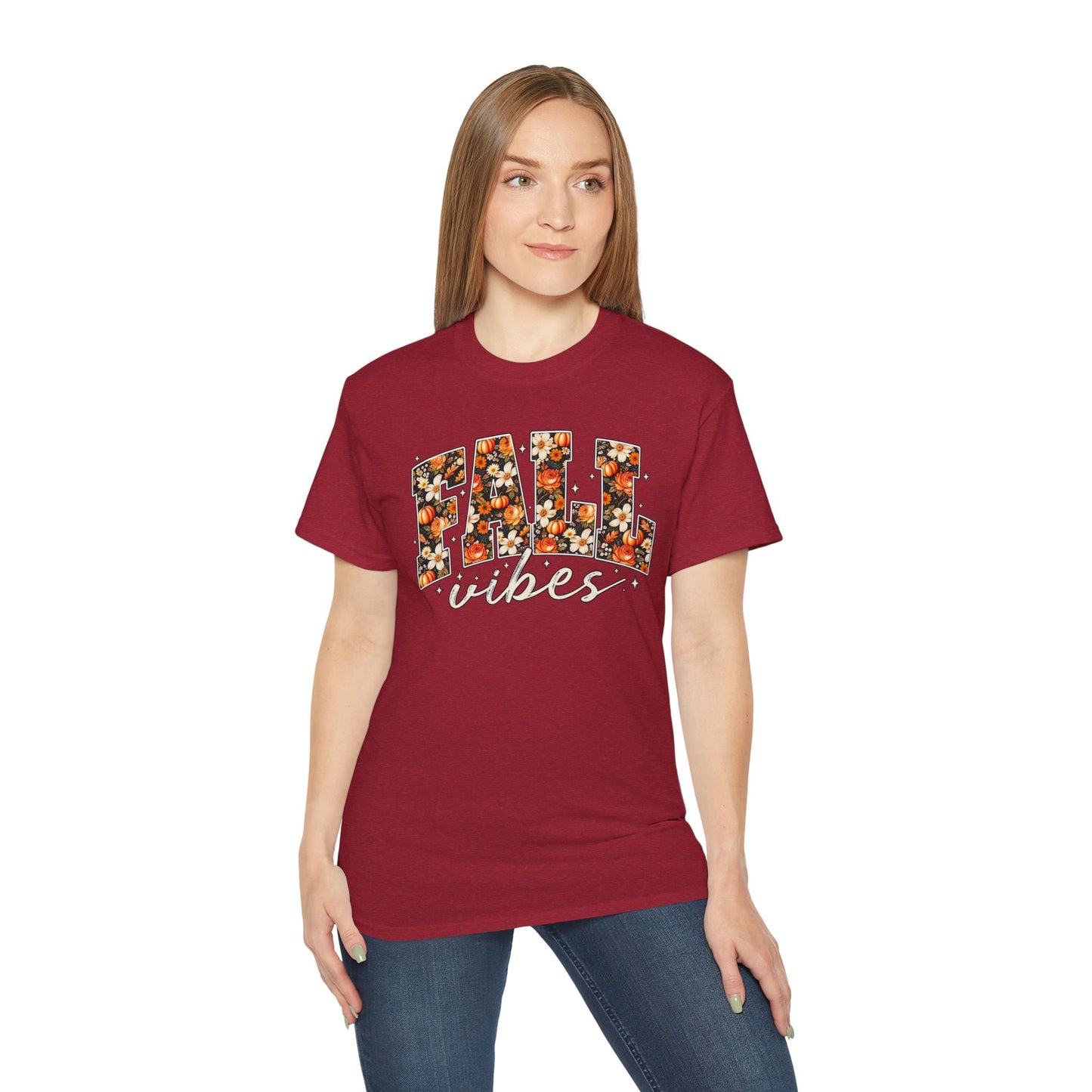 Fall Vibes Shirt | Floral Pumpkin Graphic Tee