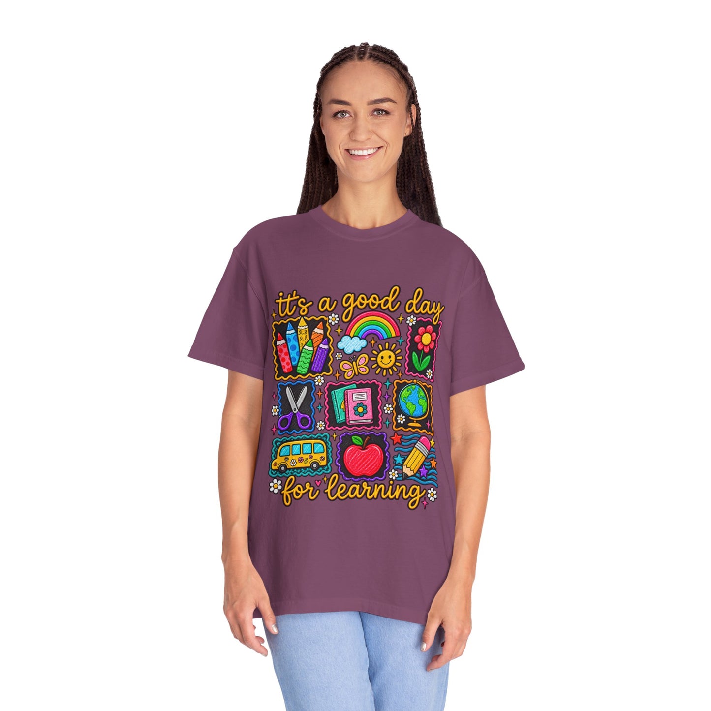 It's a Good Day for Learning T-Shirt — Cute School Icons Teacher & Student Tee