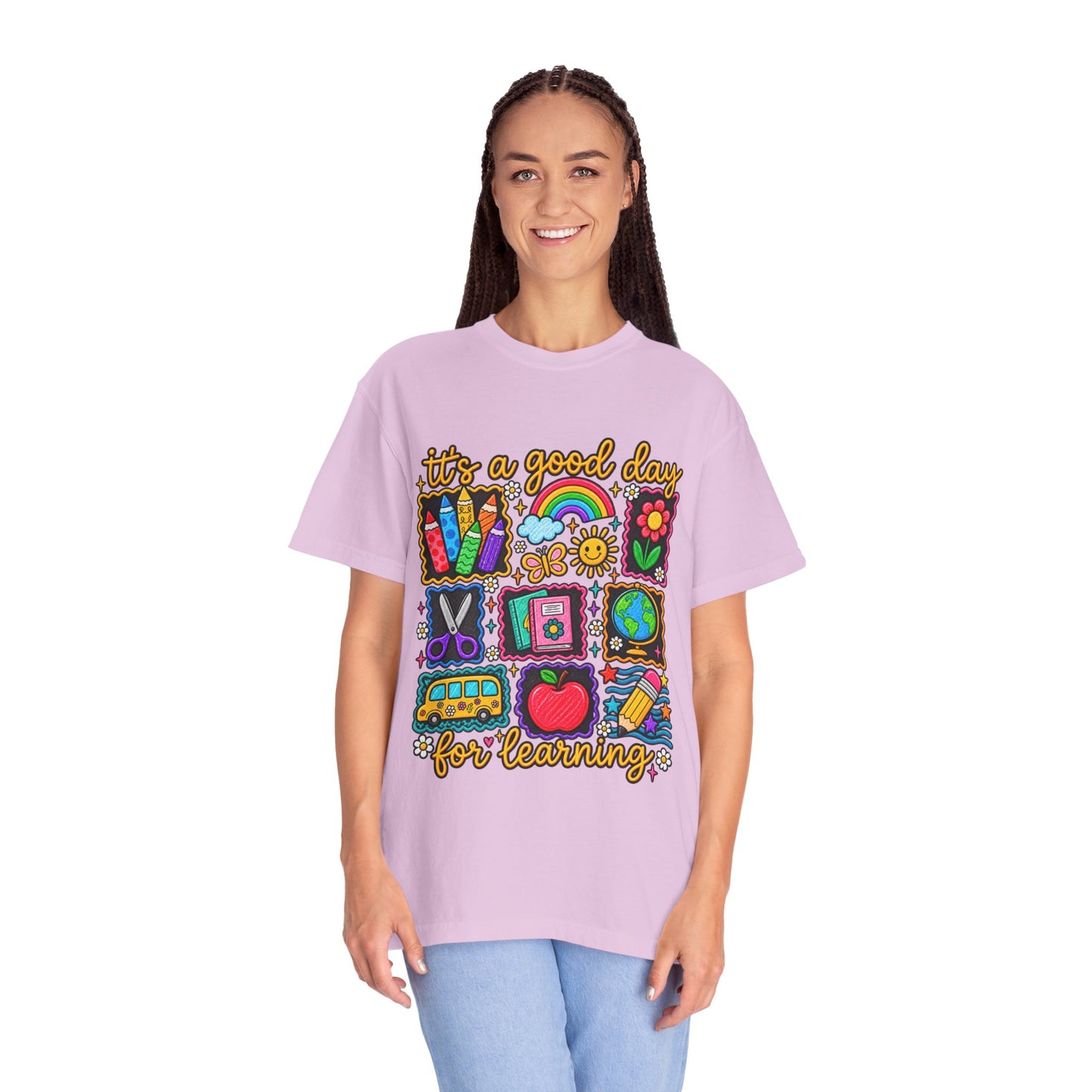 It's a Good Day for Learning T-Shirt — Cute School Icons Teacher & Student Tee