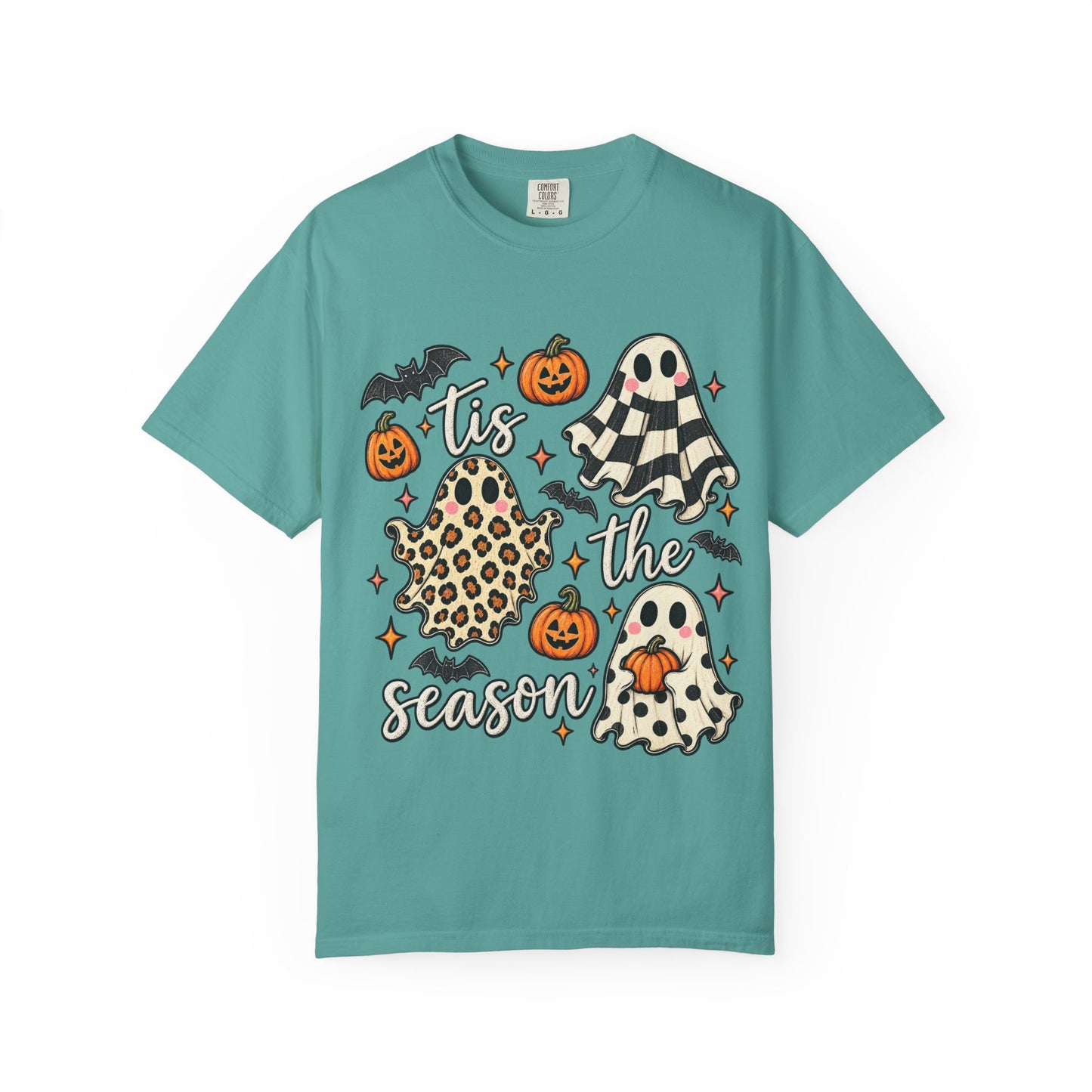 Halloween Ghosts T-Shirt - "Tis the Season" Cute Spooky Pumpkin Tee