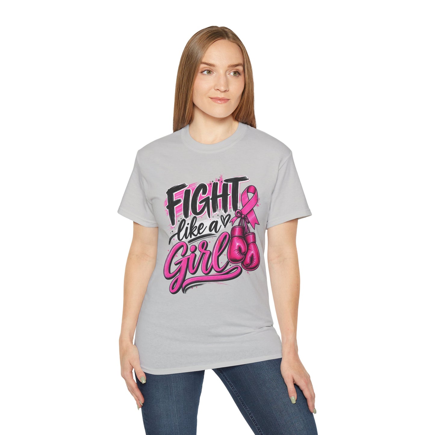 Fight Like a Girl Breast Cancer Awareness T-Shirt