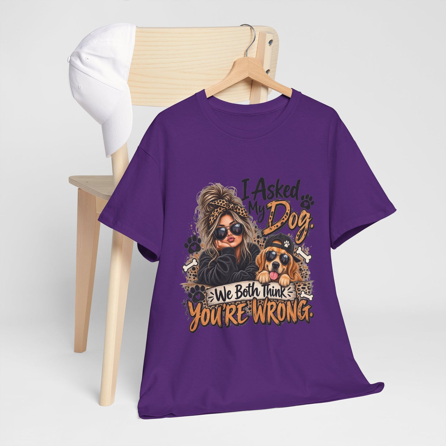 I Asked My Dog Shirt | Funny Dog Lover Graphic Tee