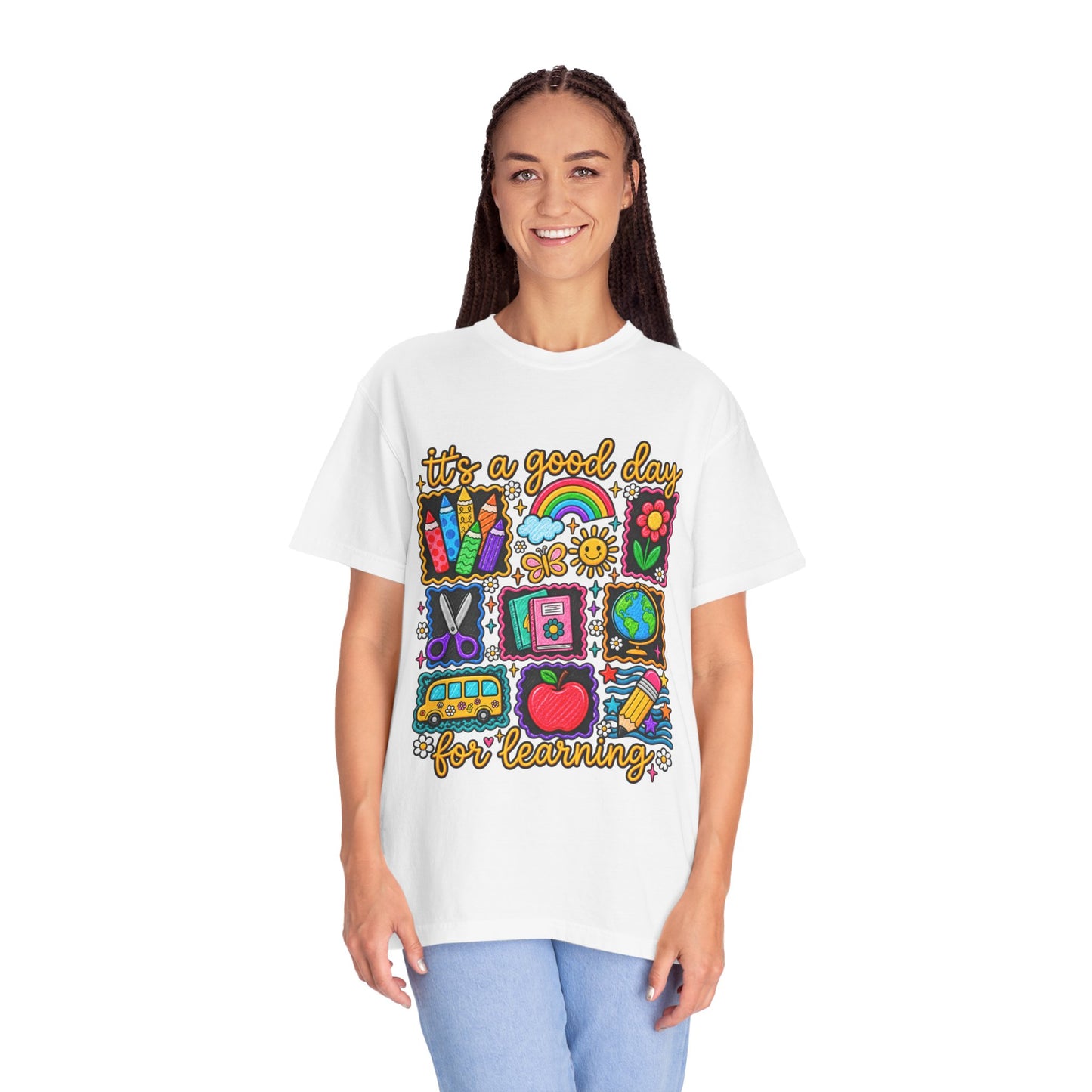 It's a Good Day for Learning T-Shirt — Cute School Icons Teacher & Student Tee