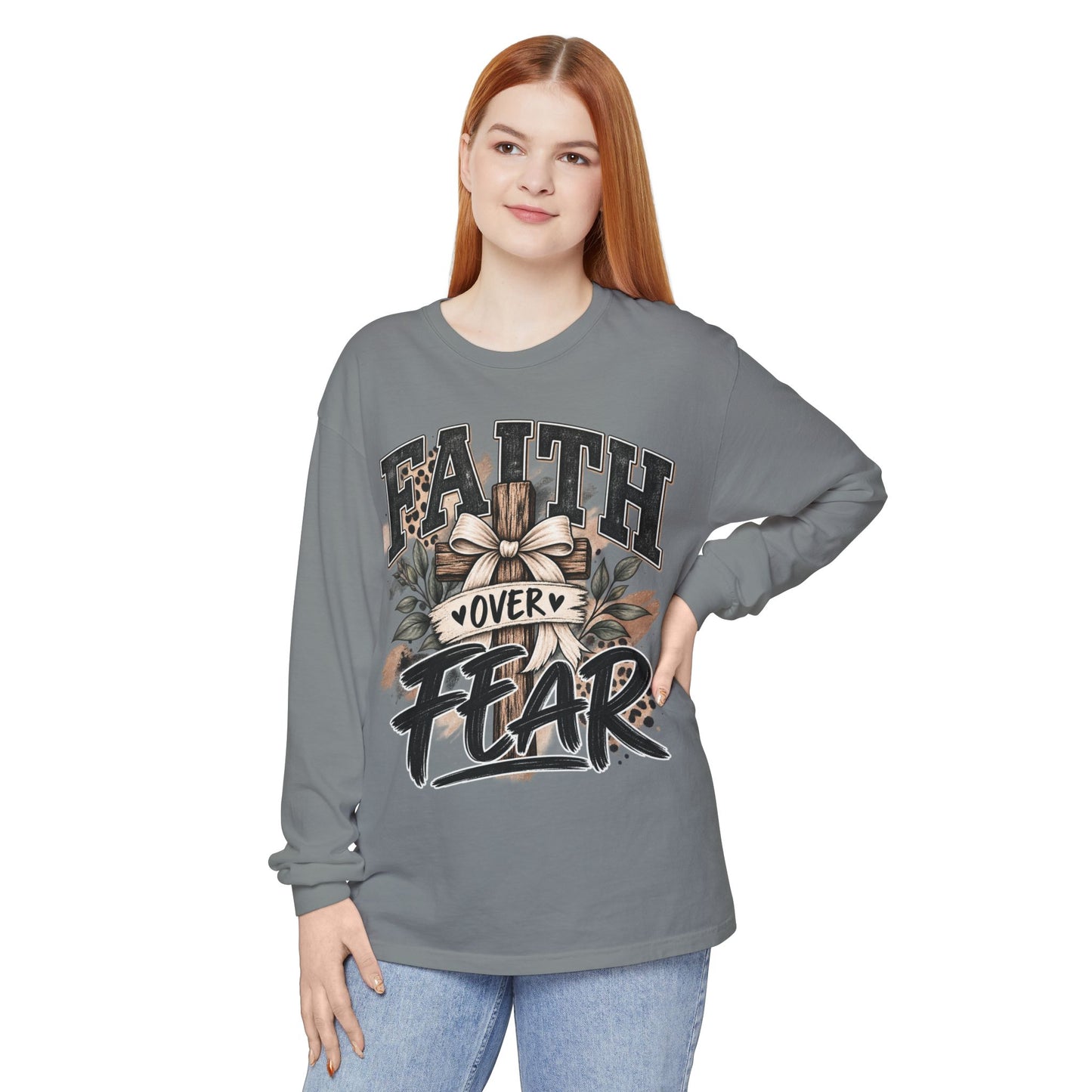 Faith Over Fear Long Sleeve Tee