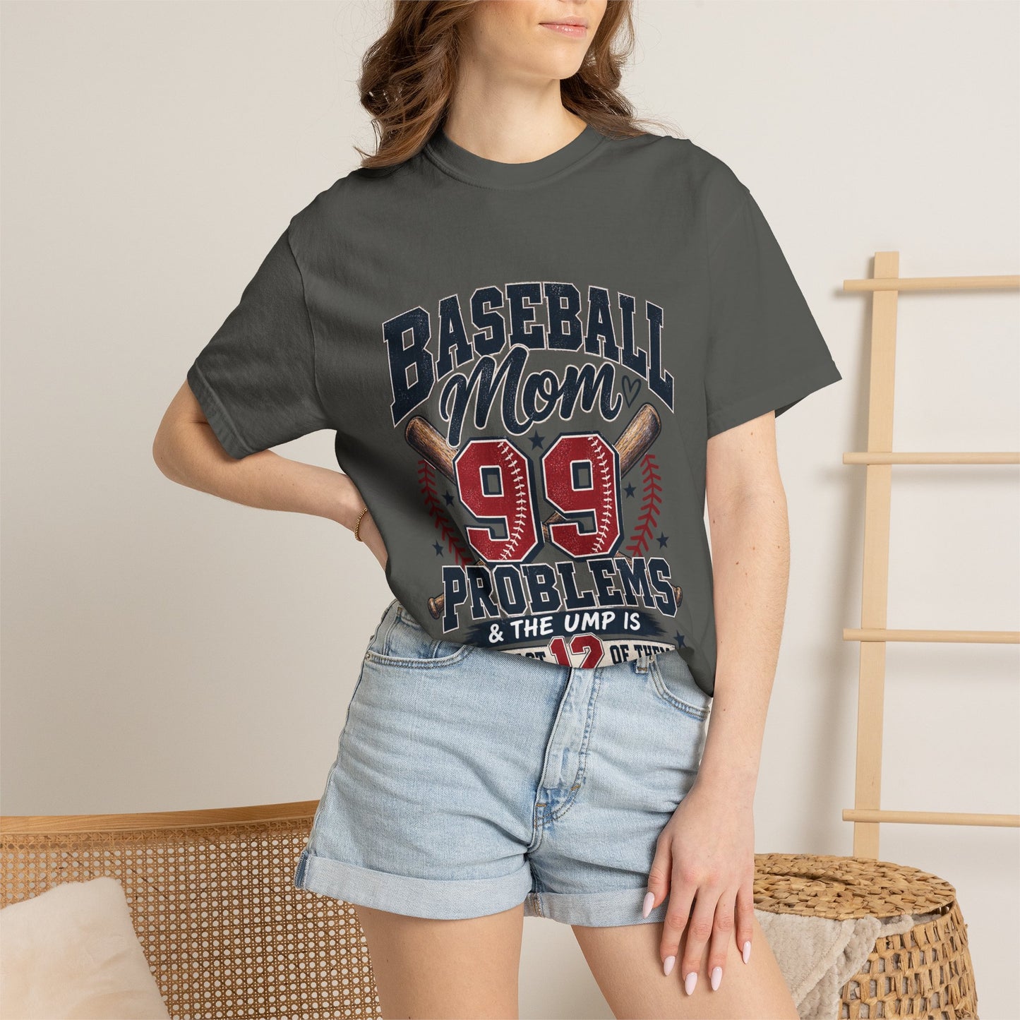 Baseball Mom 99 Problems Graphic Tee