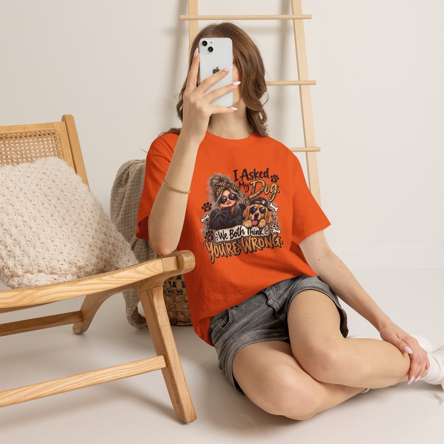 I Asked My Dog Shirt | Funny Dog Lover Graphic Tee