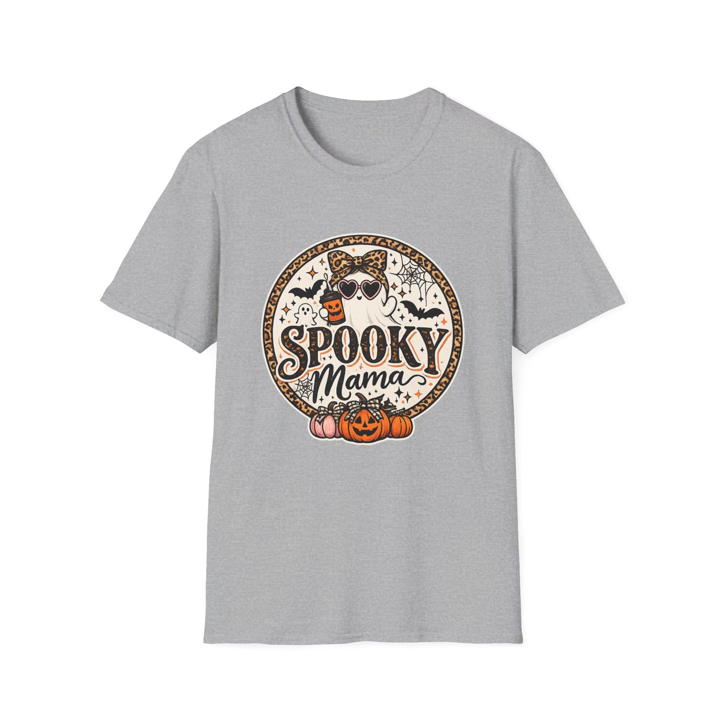 Spooky Mama T-Shirt — Halloween Ghost Graphic Tee