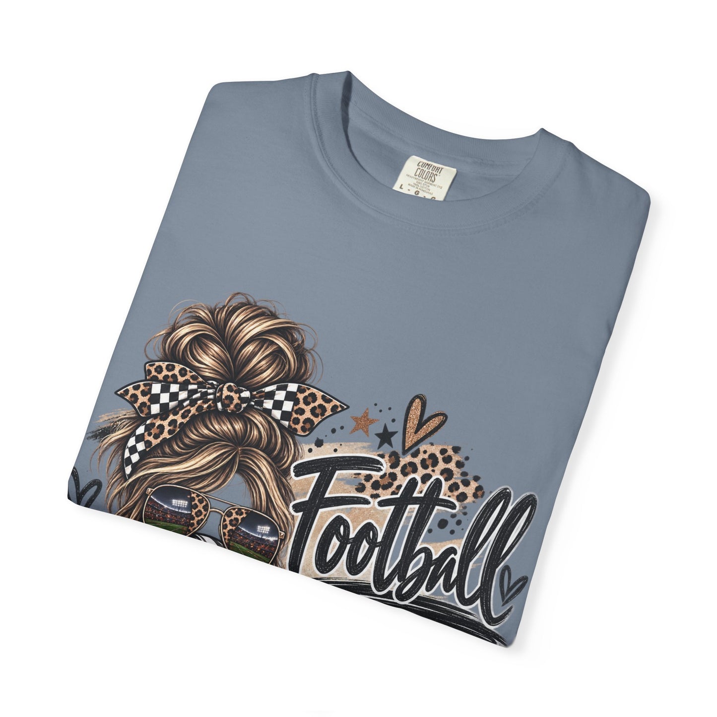Football Mama Leopard Game Day Graphic Tee