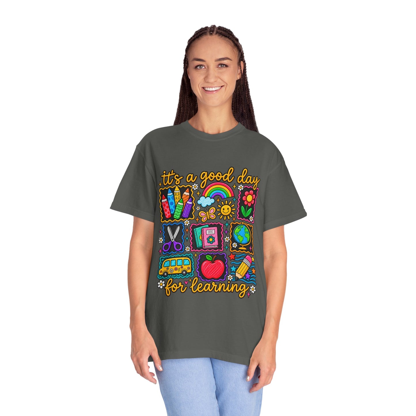 It's a Good Day for Learning T-Shirt — Cute School Icons Teacher & Student Tee