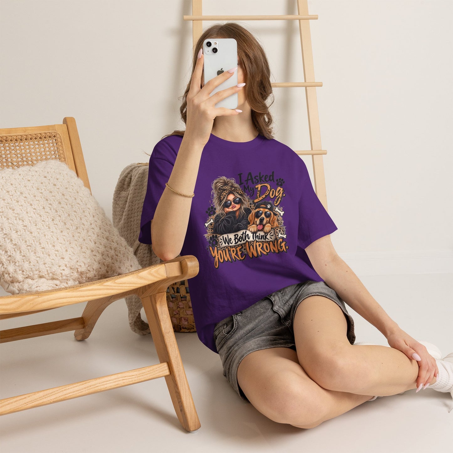 I Asked My Dog Shirt | Funny Dog Lover Graphic Tee