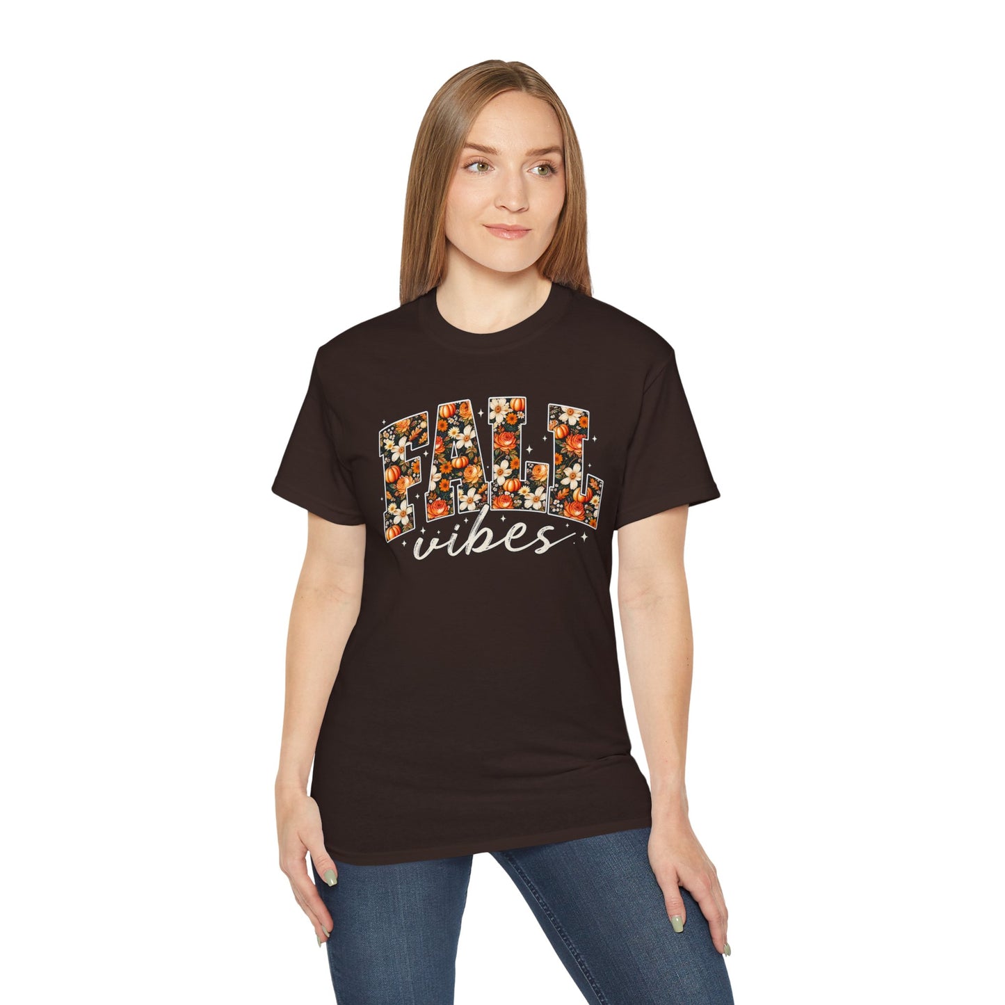 Fall Vibes Shirt | Floral Pumpkin Graphic Tee