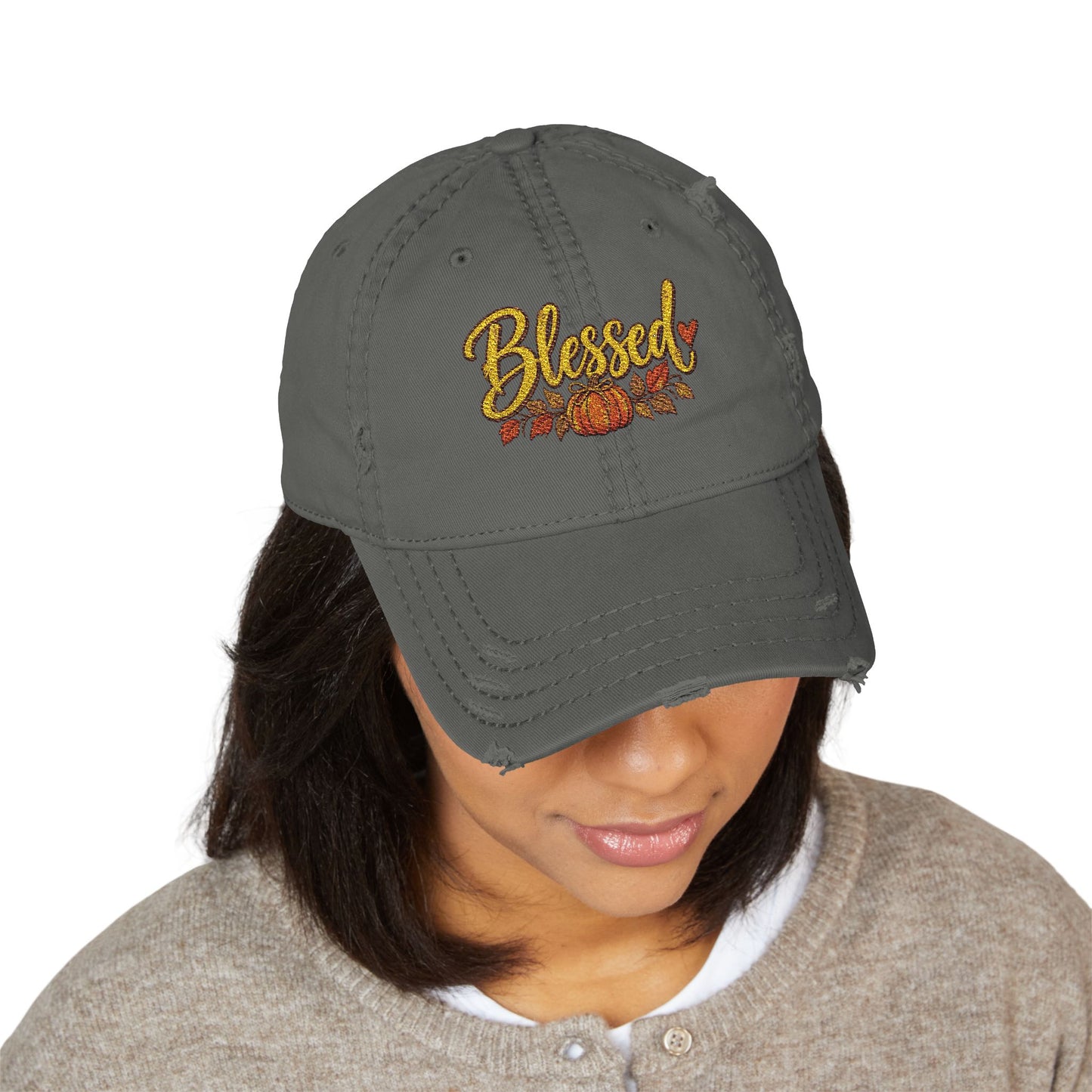 Distressed Dad Hat (Blessed)