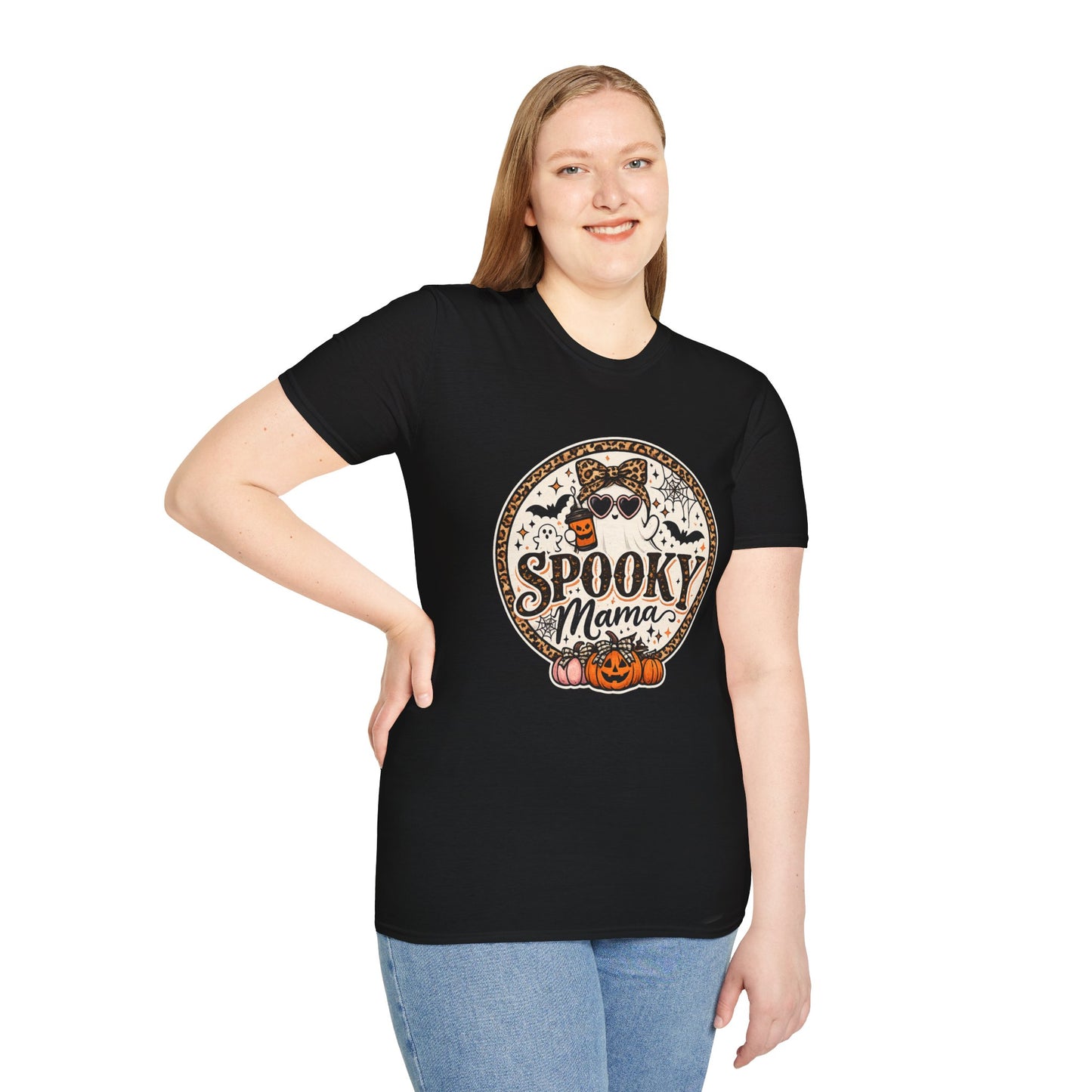 Spooky Mama T-Shirt — Halloween Ghost Graphic Tee