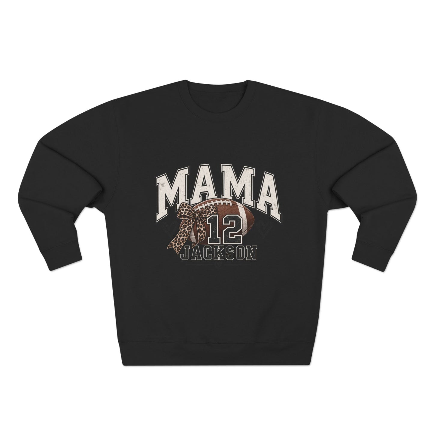 Personalized Football Mama Sweatshirt | Custom Player Name & Number Game Day Crewneck