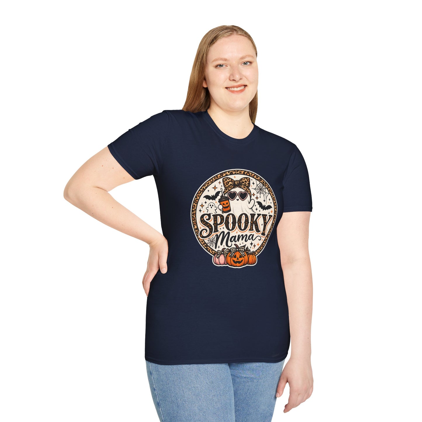 Spooky Mama T-Shirt — Halloween Ghost Graphic Tee