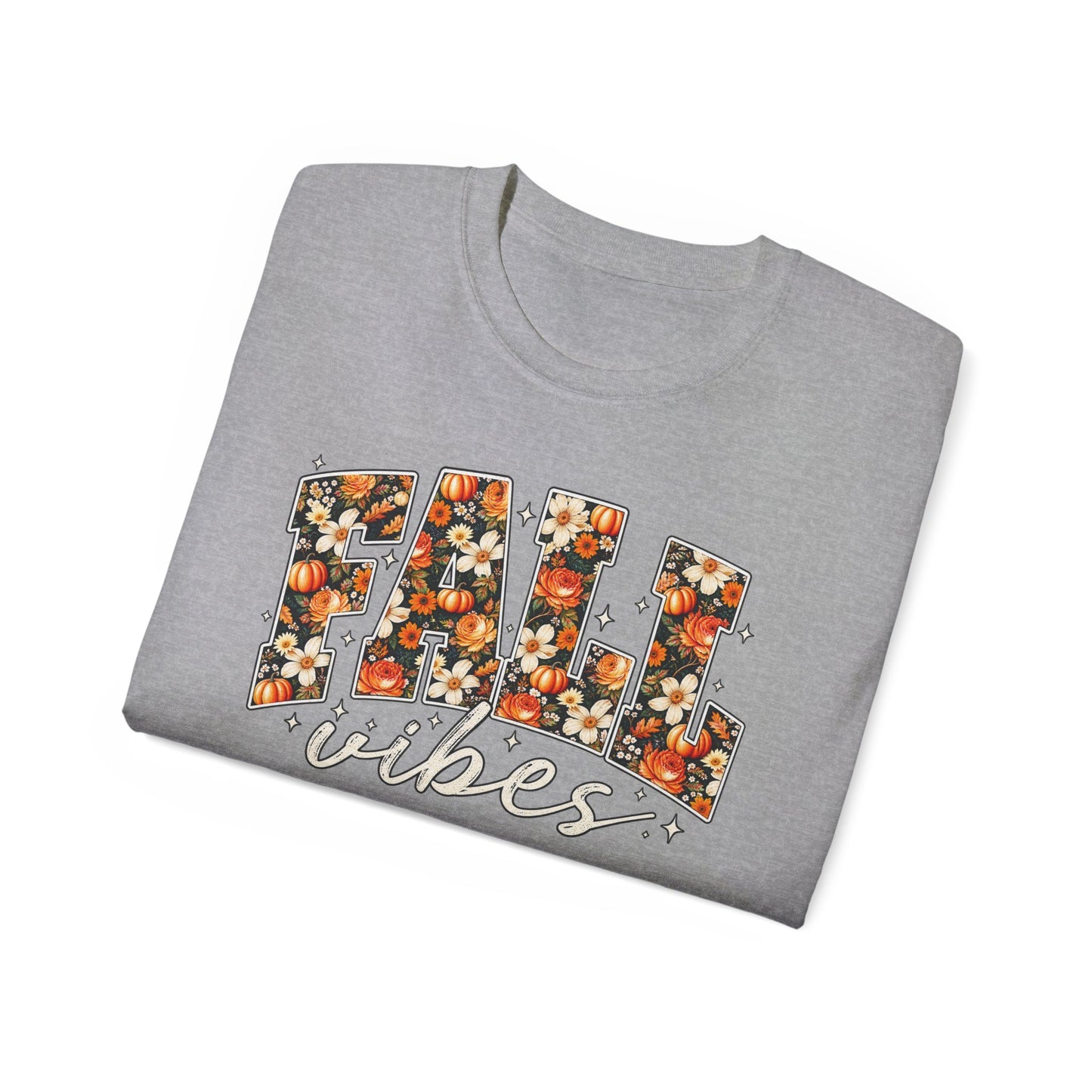 Fall Vibes Shirt | Floral Pumpkin Graphic Tee