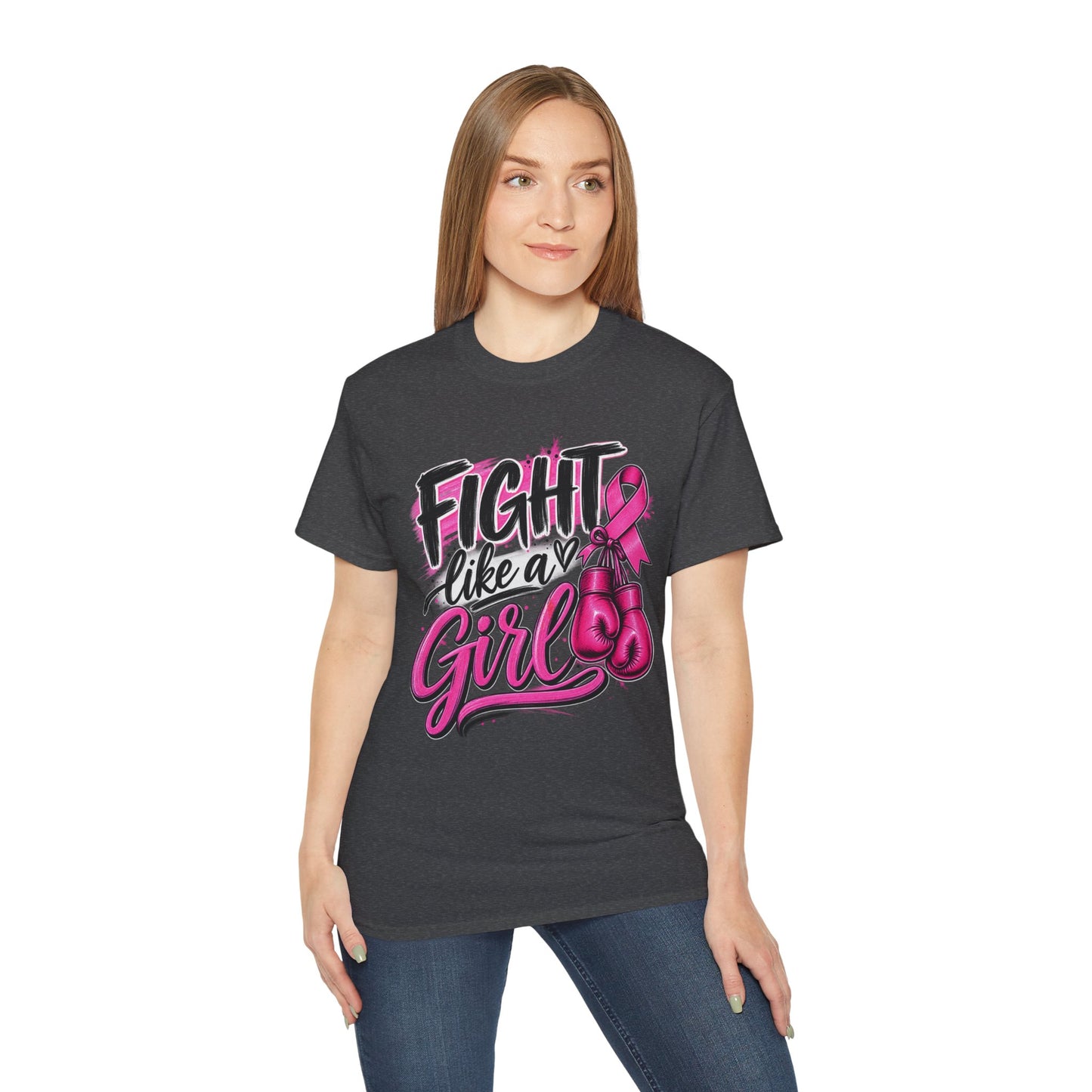 Fight Like a Girl Breast Cancer Awareness T-Shirt
