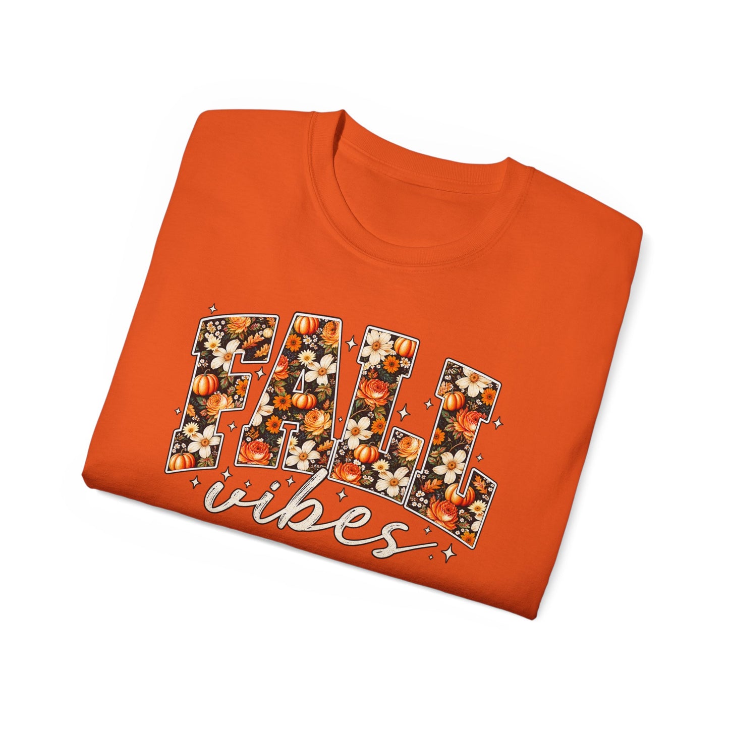 Fall Vibes Shirt | Floral Pumpkin Graphic Tee