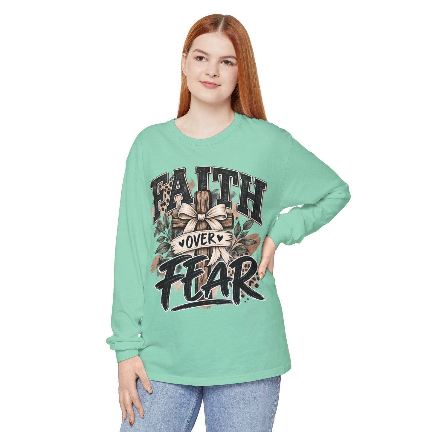 Faith Over Fear Long Sleeve Tee