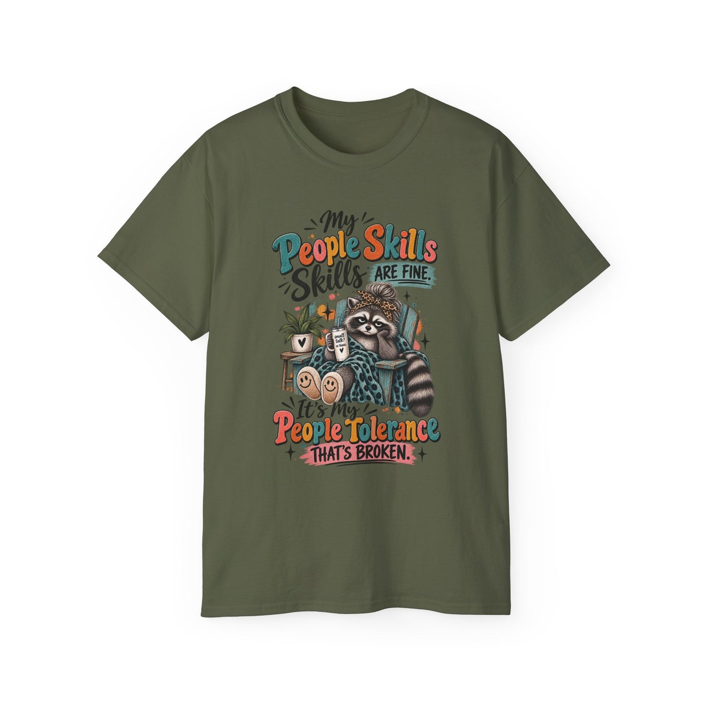 My People Skills Are Fine Sloth Shirt | Funny Graphic Tee