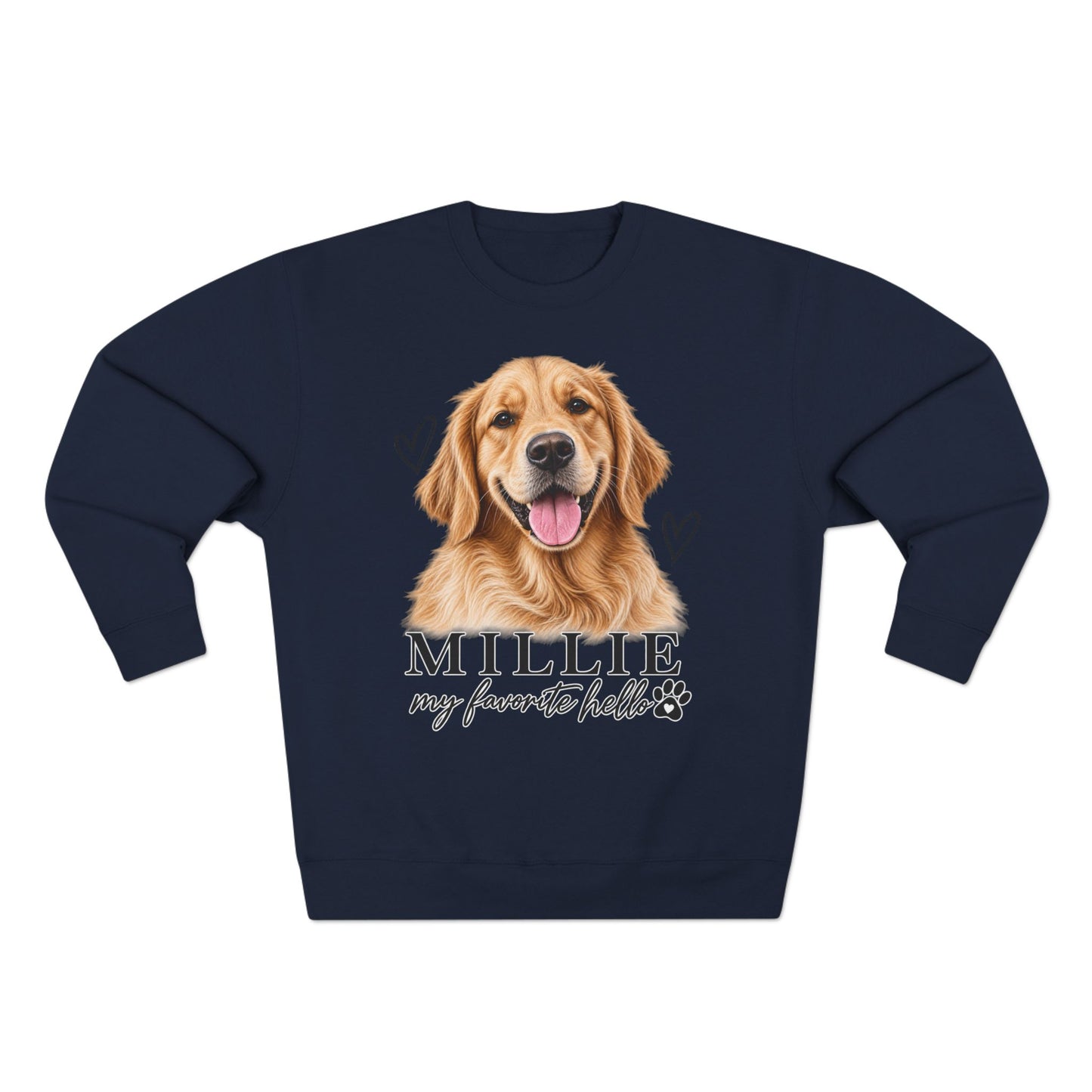 Personalized Pet Portrait Sweatshirt | Custom Pet Photo & Name Crewneck | Dog Mom Gift
