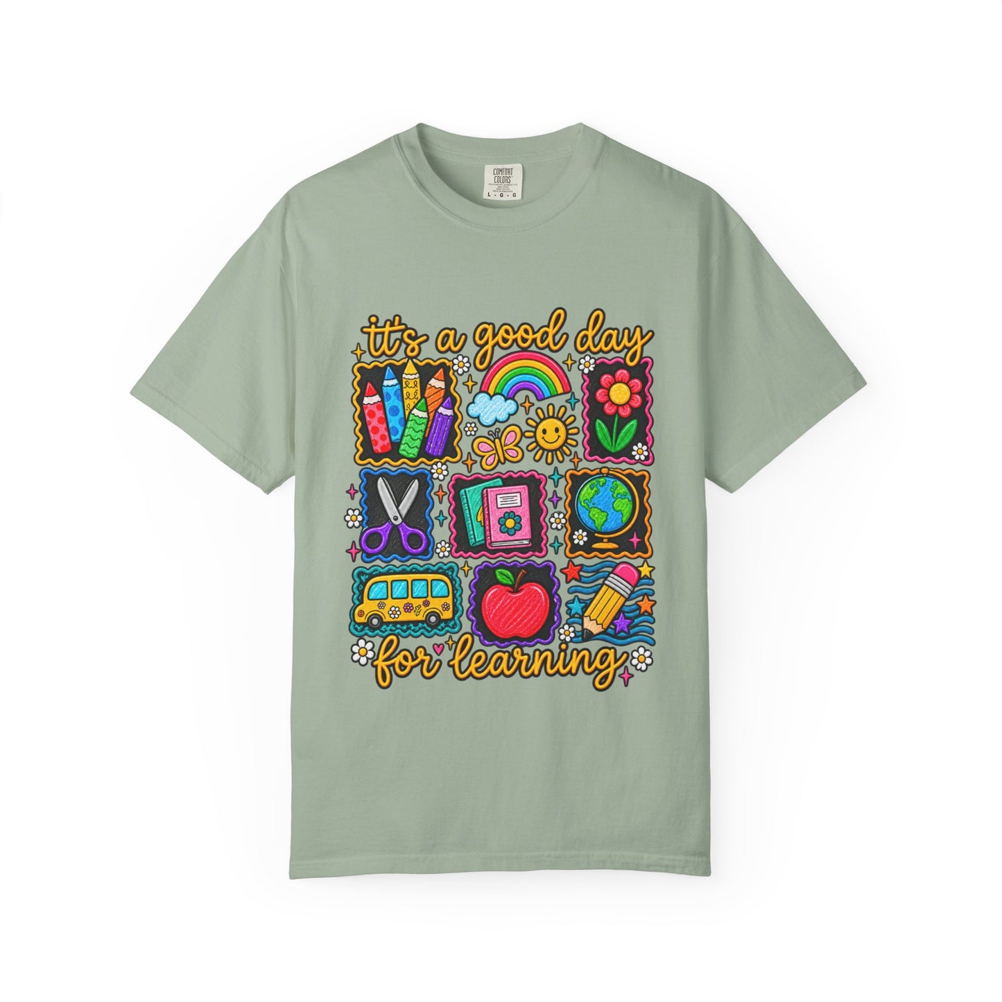 It's a Good Day for Learning T-Shirt — Cute School Icons Teacher & Student Tee