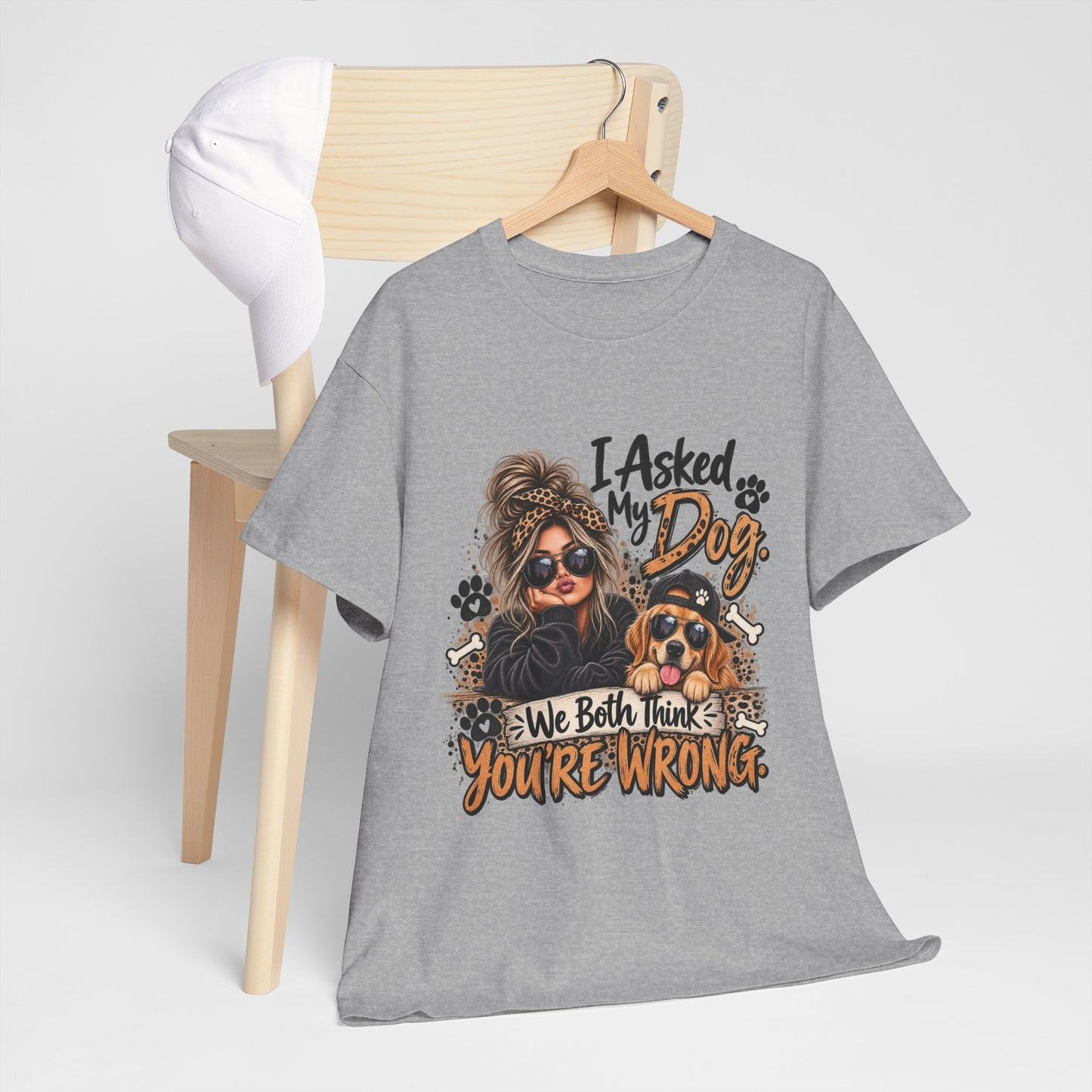 I Asked My Dog Shirt | Funny Dog Lover Graphic Tee
