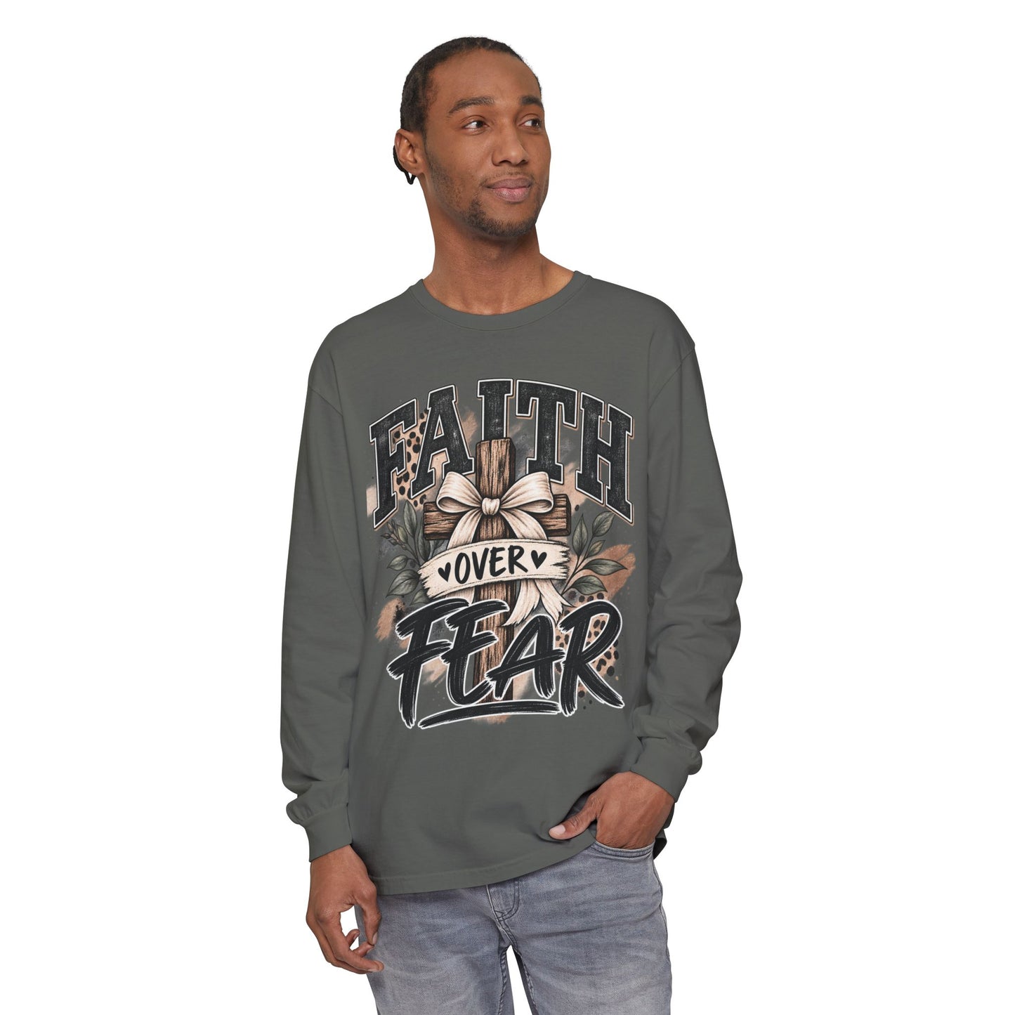 Faith Over Fear Long Sleeve Tee