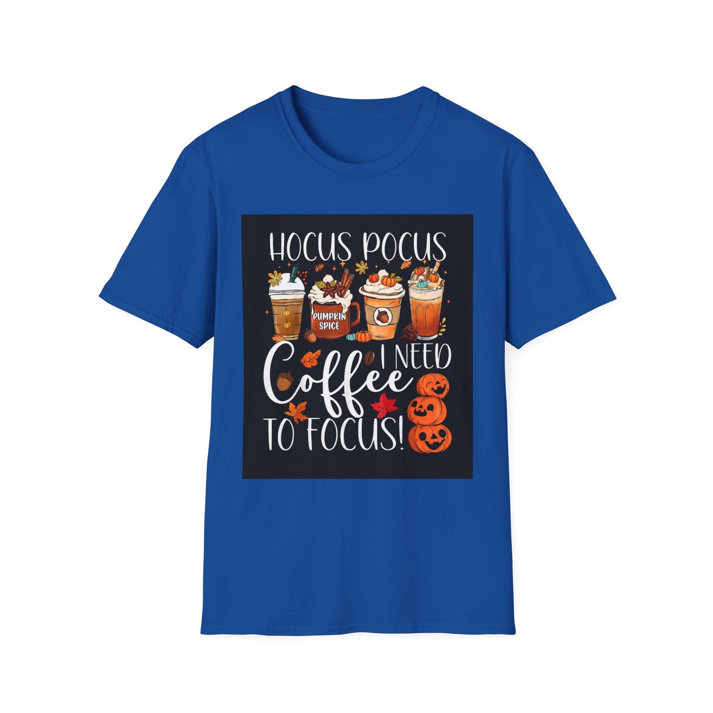 Hocus Pocus I Need Coffee T-Shirt — Pumpkin Spice Halloween Coffee Graphic Tee