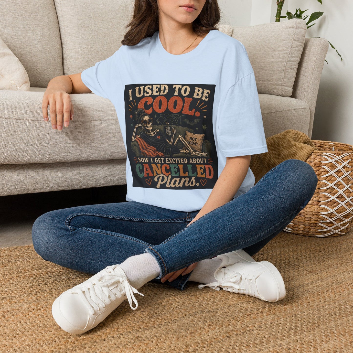 I Used to Be Cool Skeleton Shirt | Funny Canceled Plans Tee