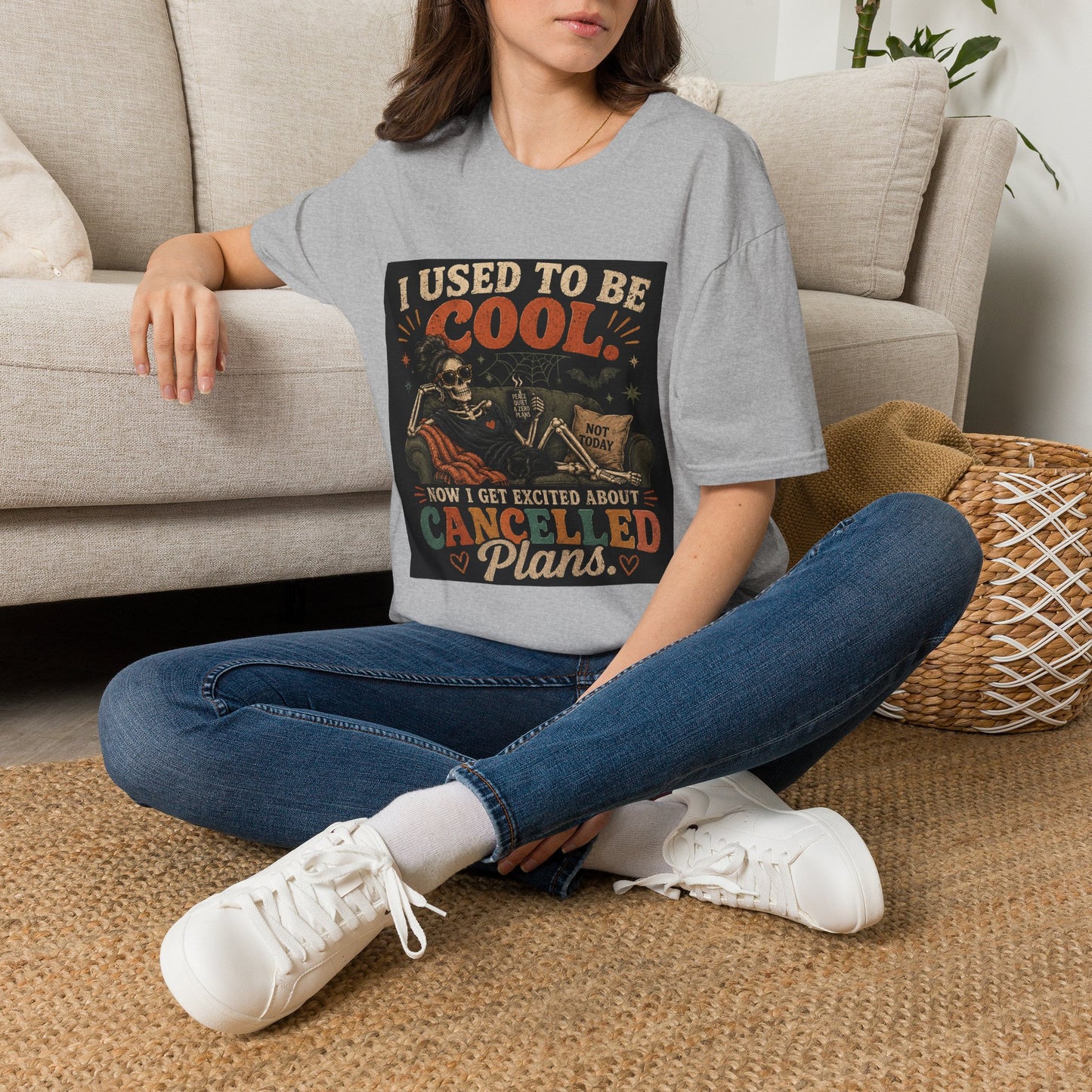 I Used to Be Cool Skeleton Shirt | Funny Canceled Plans Tee