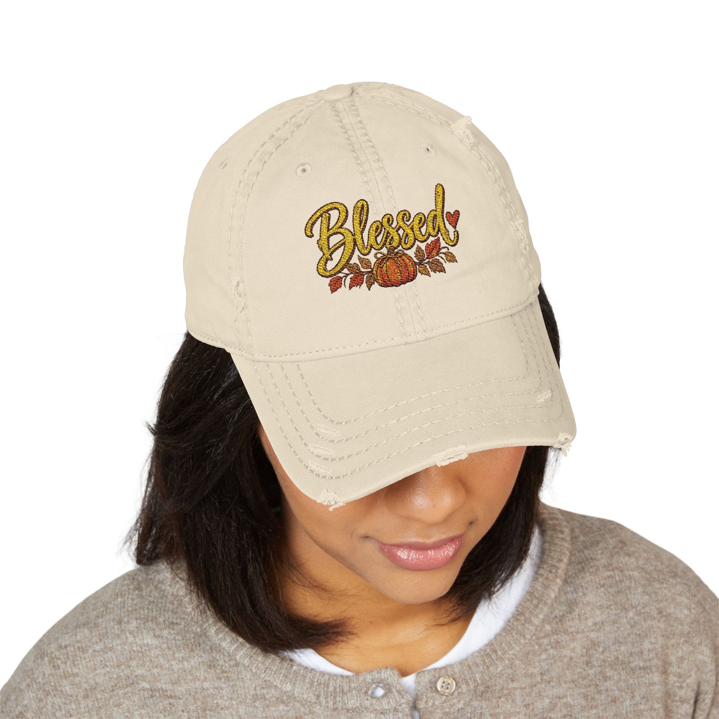 Distressed Dad Hat (Blessed)