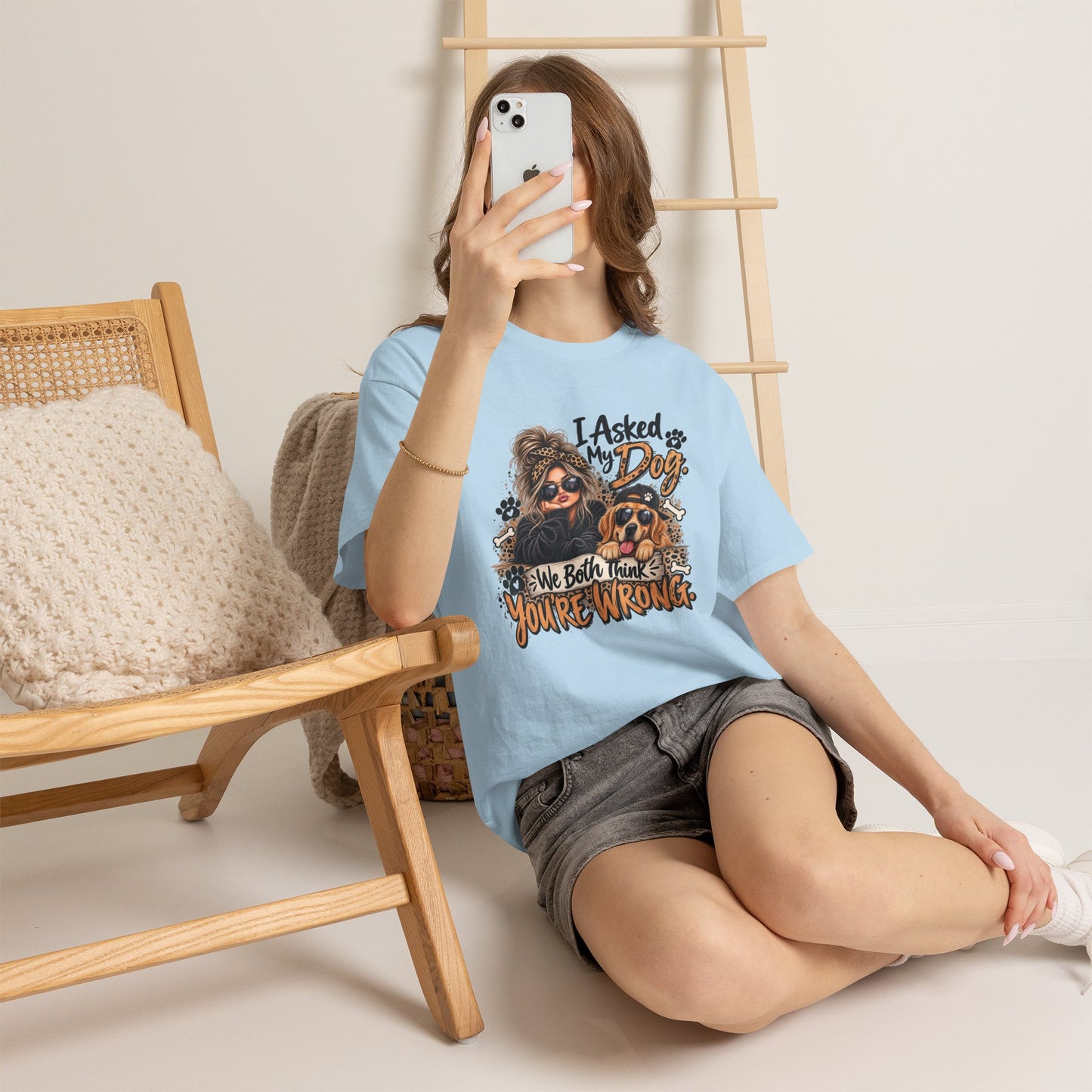 I Asked My Dog Shirt | Funny Dog Lover Graphic Tee