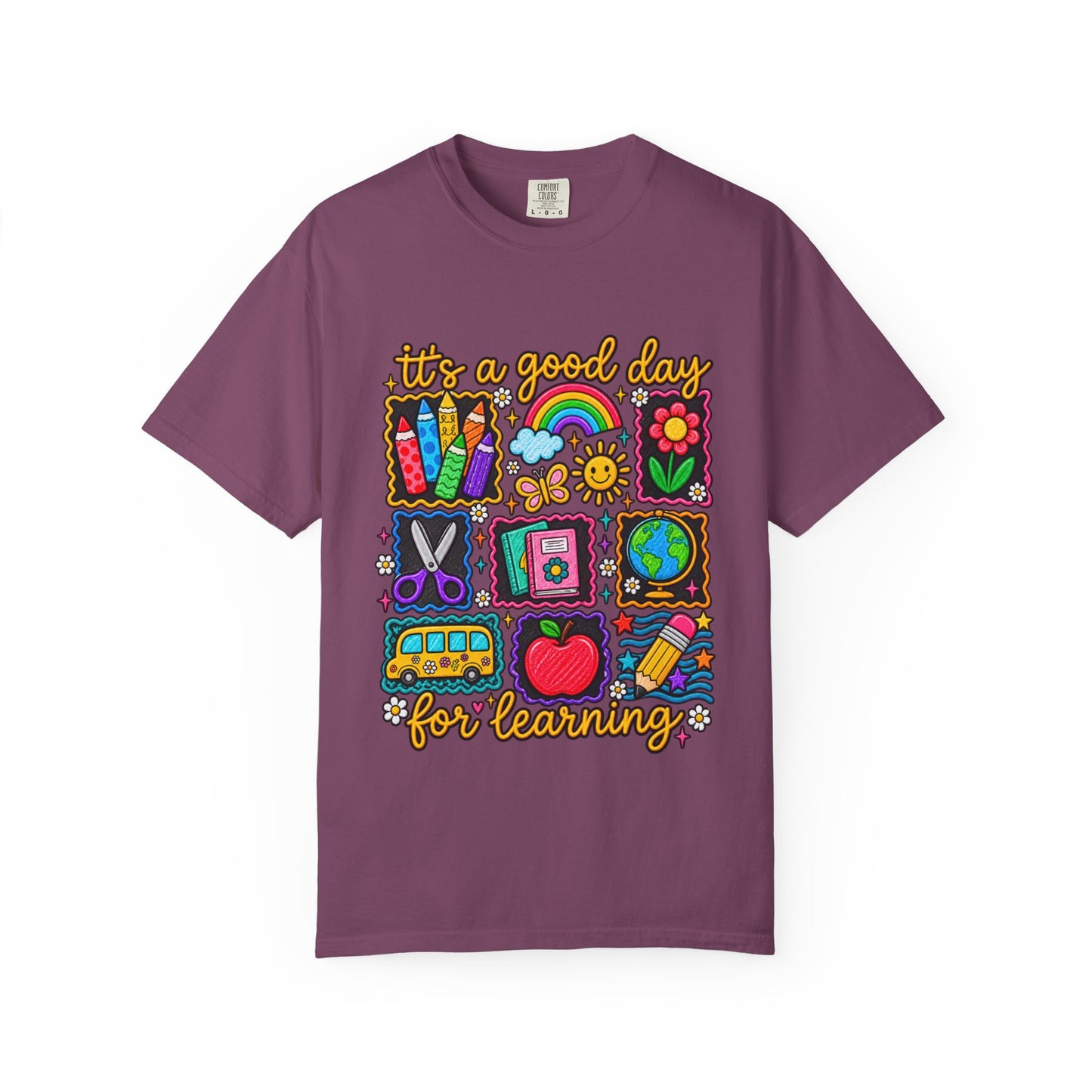 It's a Good Day for Learning T-Shirt — Cute School Icons Teacher & Student Tee