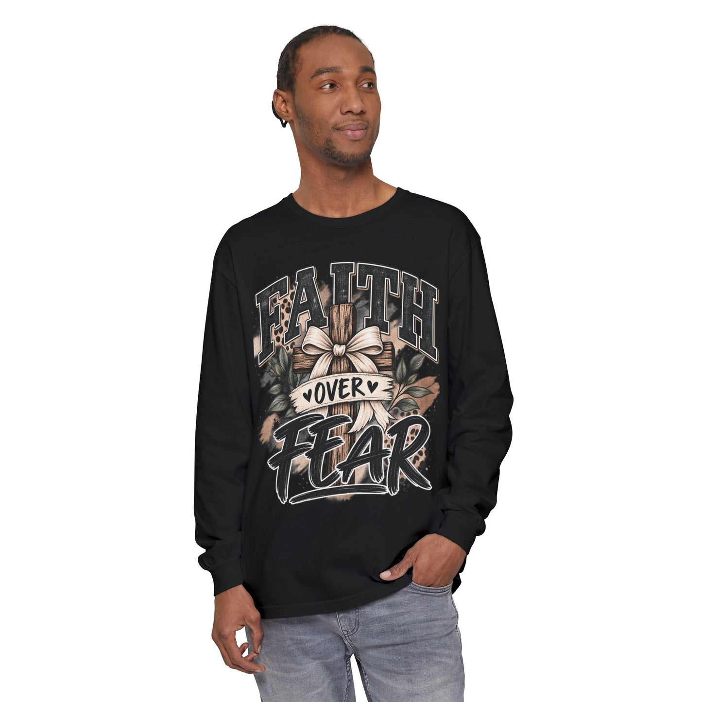 Faith Over Fear Long Sleeve Tee