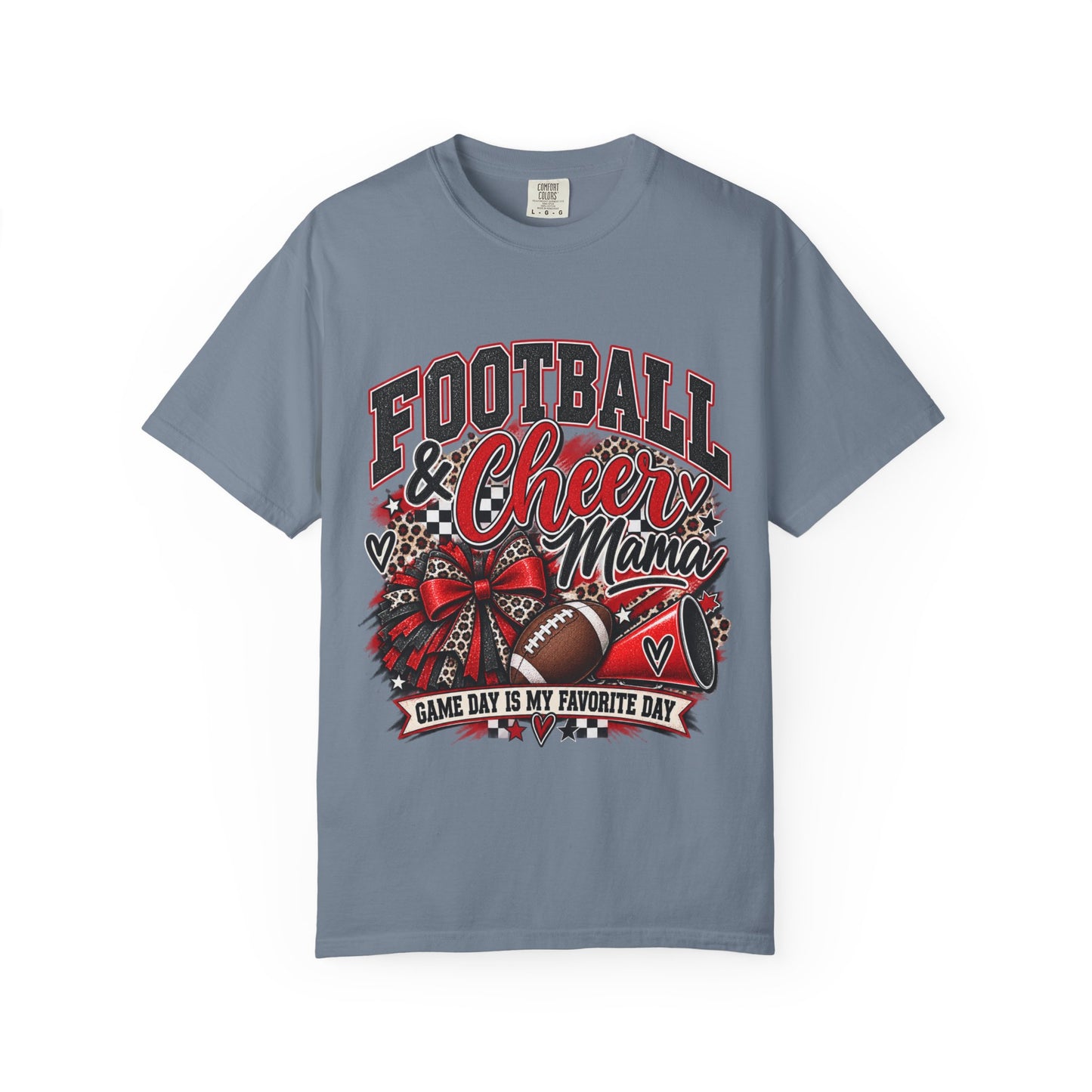 Football & Cheer Mama Game Day Graphic Tee