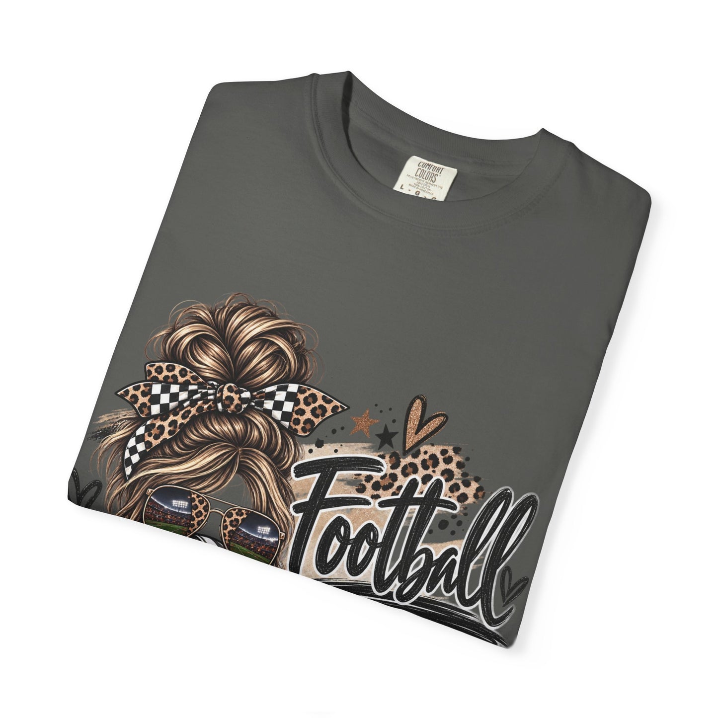 Football Mama Leopard Game Day Graphic Tee