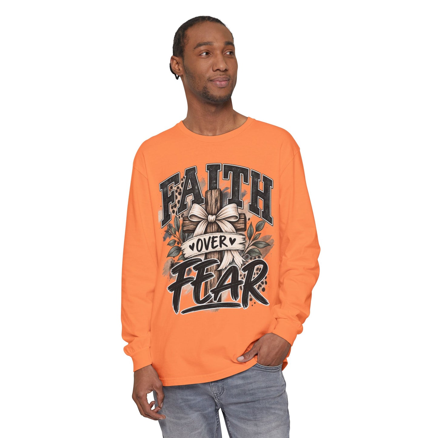 Faith Over Fear Long Sleeve Tee