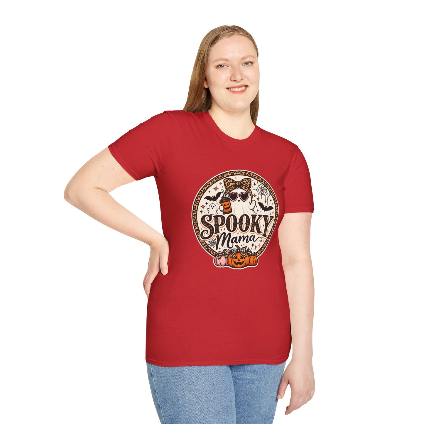 Spooky Mama T-Shirt — Halloween Ghost Graphic Tee