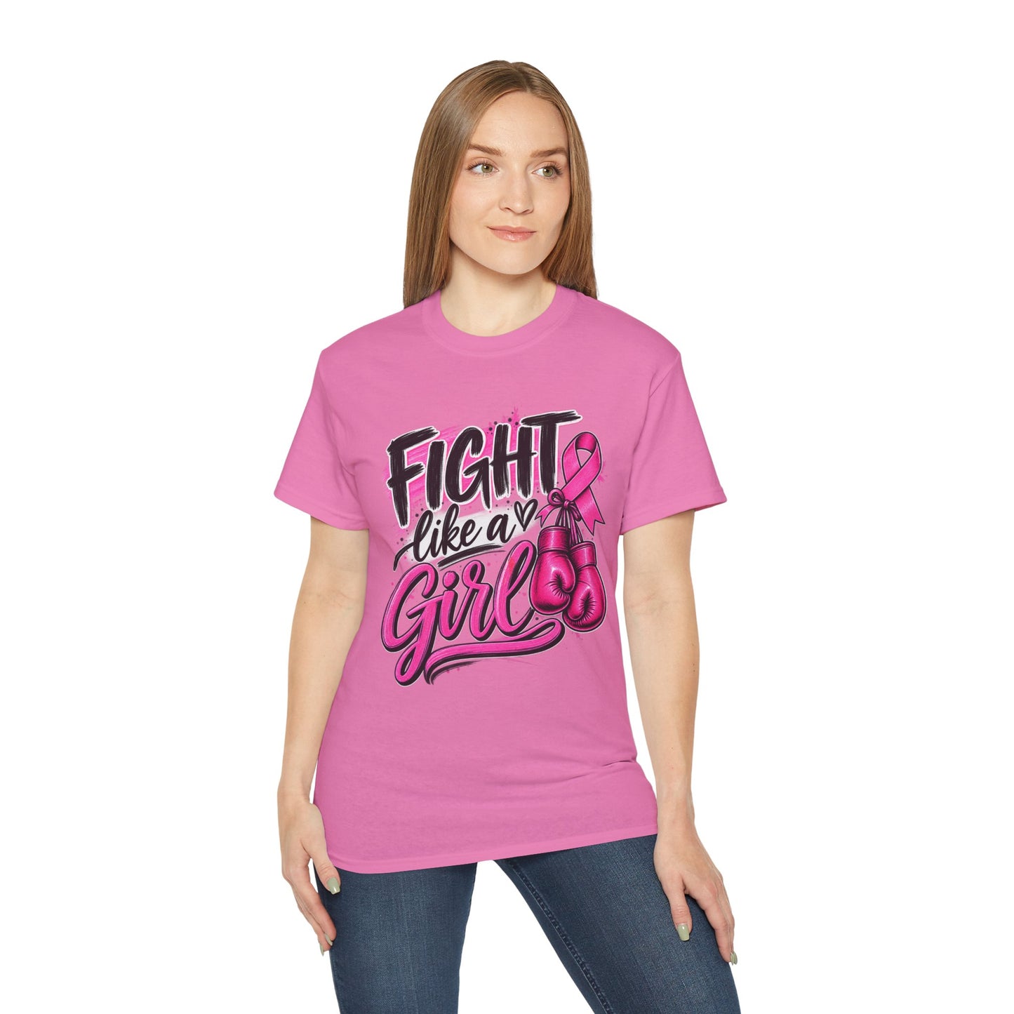 Fight Like a Girl Breast Cancer Awareness T-Shirt