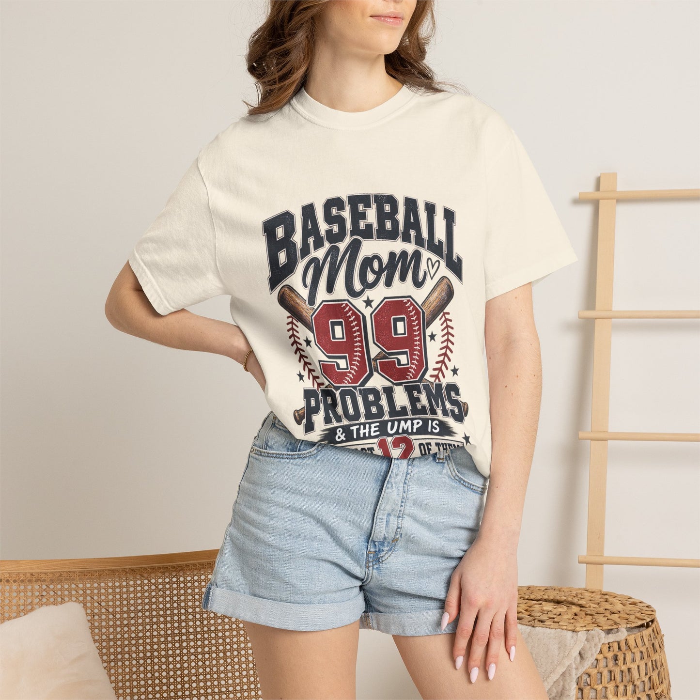 Baseball Mom 99 Problems Graphic Tee