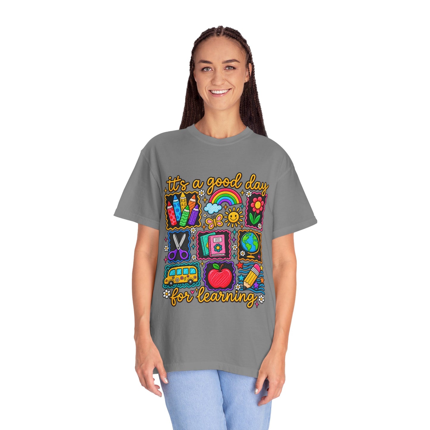 It's a Good Day for Learning T-Shirt — Cute School Icons Teacher & Student Tee
