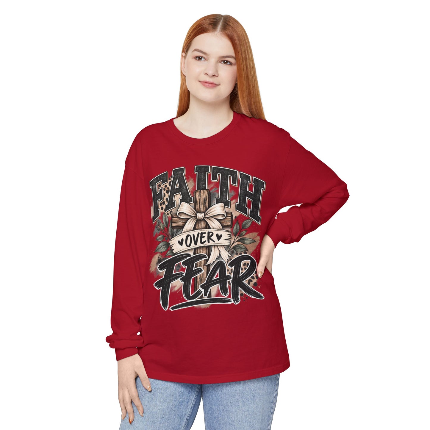 Faith Over Fear Long Sleeve Tee