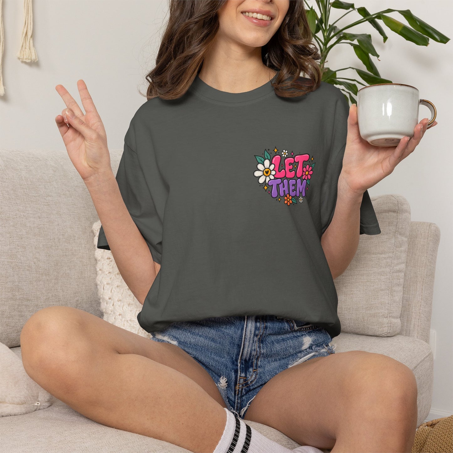 Let Them Keep Shining Graphic Tee – Positive Inspirational Shirt