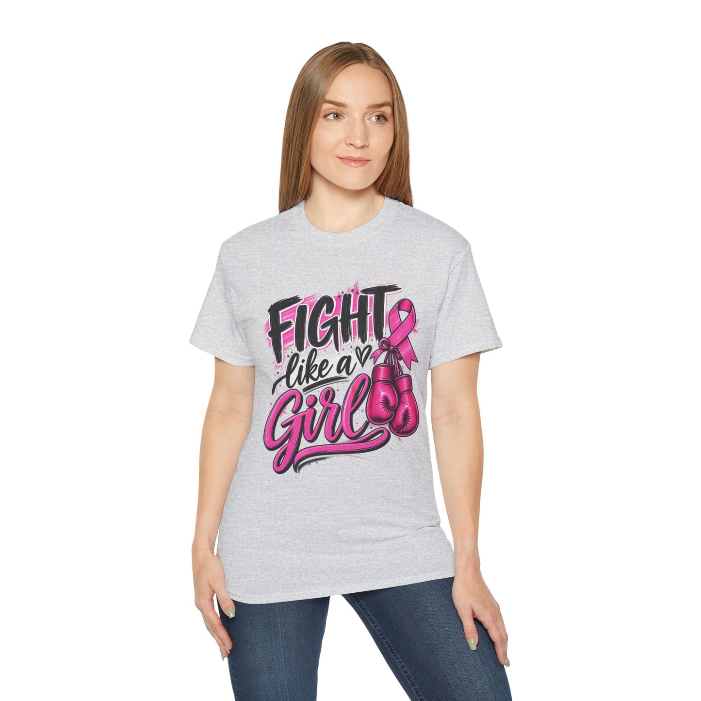 Fight Like a Girl Breast Cancer Awareness T-Shirt