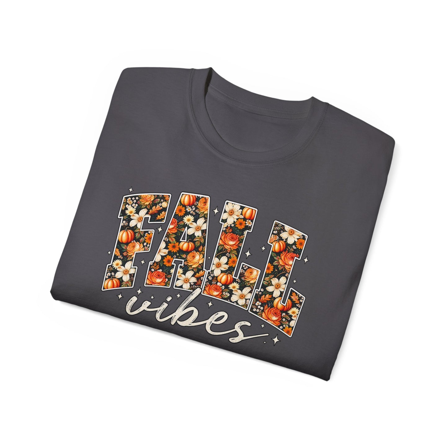 Fall Vibes Shirt | Floral Pumpkin Graphic Tee