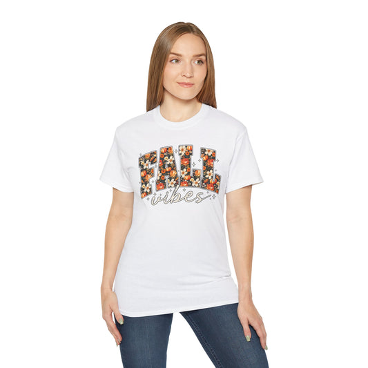 Fall Vibes Shirt | Floral Pumpkin Graphic Tee